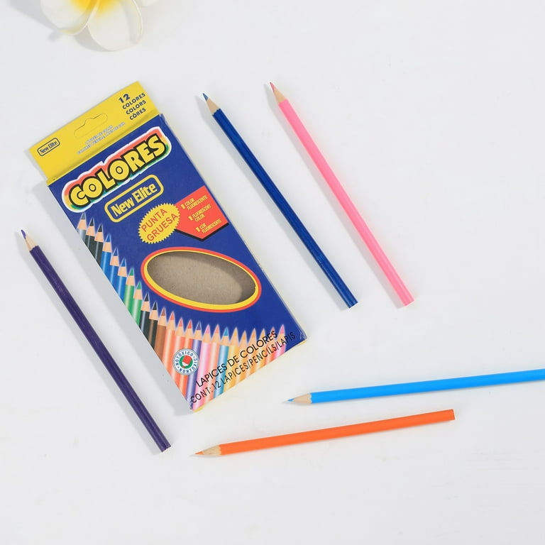 12-PC Colored Pencil Set/NJEA LOGO (Minimum Order - 50) - NJEA Pride Store