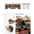thumbnail image 5 of Tie Up Valance Curtain for Kitchen, Tribal Ethnic African Girl Women Rod Pocket Short Curtains Adjustable Tie-Up Shade Valances, Abstract Aesthetic Window Treatment for Bathroom Living Room Bedroom, 5 of 7