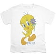 thumbnail image 2 of Looney Tunes Tweety Flower Kids T Shirt (X-Large) for Youth Toddler Boys and Girls, White, 2 of 5