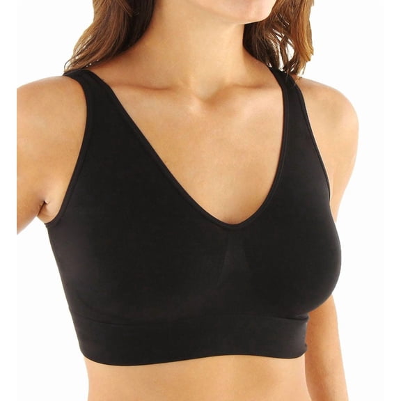 Women's Just My Size 1263 by Hanes Plus Size Pure Comfort Bra (Black 3X)