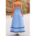 thumbnail image 2 of PRETTYGARDEN Women Summer Flowy Maxi Dress Casual Sleeveless Spaghetti Strap Ruffle Beach Long Dresses, 2 of 9
