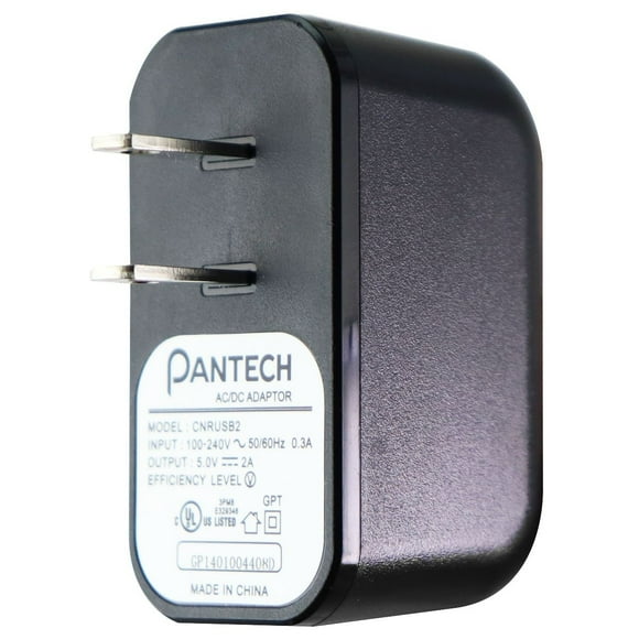 Pantech (5V/2A) Adaptateur AC/DC Chargeur Mural USB Unique - Noir (CNRUSB2) (Utilisé)