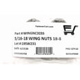 thumbnail image 3 of (10) 5/16-18 Stainless Steel Wing Nuts 5/16-18 Butterfly Nuts Bright Finish, 3 of 4