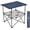 Blue, variant on Collapsible Folding Camping Table, Portable Black Outdoor Table with 4 Cup Holders and Carry Bag, Lightweight Tailgate Desk for Picnic, Hiking, Fishing, Travel and Outdoor Parties