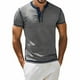 thumbnail image 2 of Camisa de manga corta con botones para hombre: prenda informal de verano, tejido de poliéster, tallas versátiles (S-XXL), lavable a máquina, para uso diario., 2 of 5