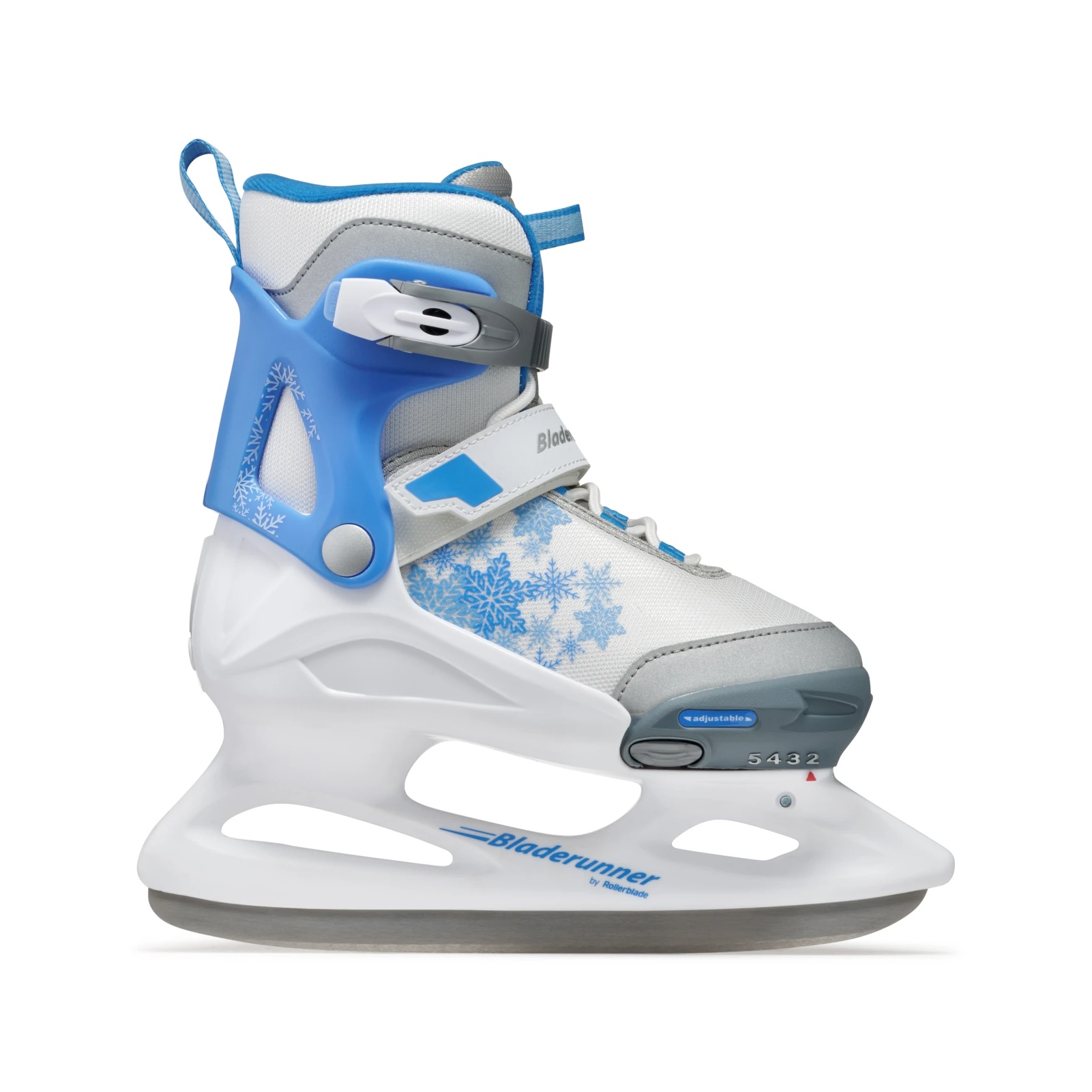ROLLERBLADE Kid's Bladerunner Micro Ice G White/Blue Skates, Size: 05-08