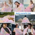 thumbnail image 5 of Rainbow Color Cooling Blanket, Lightweight Breathable Summer Throw Blanket with Double Sided Cold Effect, Fantasy Colorful Ombre Swirl Picnic Beach Blankets Bed Sheet for Hot Sleepers 40"x60", 5 of 8