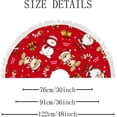 thumbnail image 2 of GZHJMY Christmas Tree Skirt Xmas Tree Skirts 48" Christmas Santa and Bear Christmas Tree Mat for Christmas Holiday Party Ornaments, 2 of 6