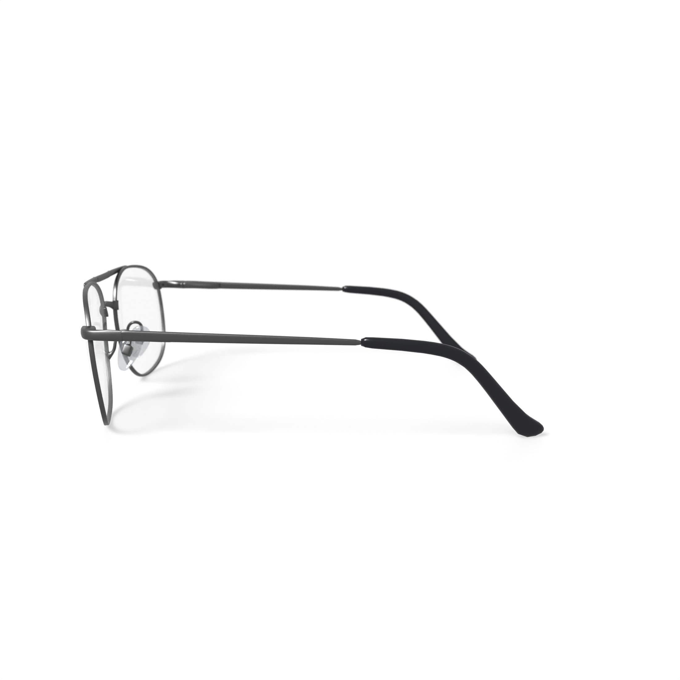 Via Milano Men's Tremont Round Prescription Eyeglasses with Case, Gunmetal