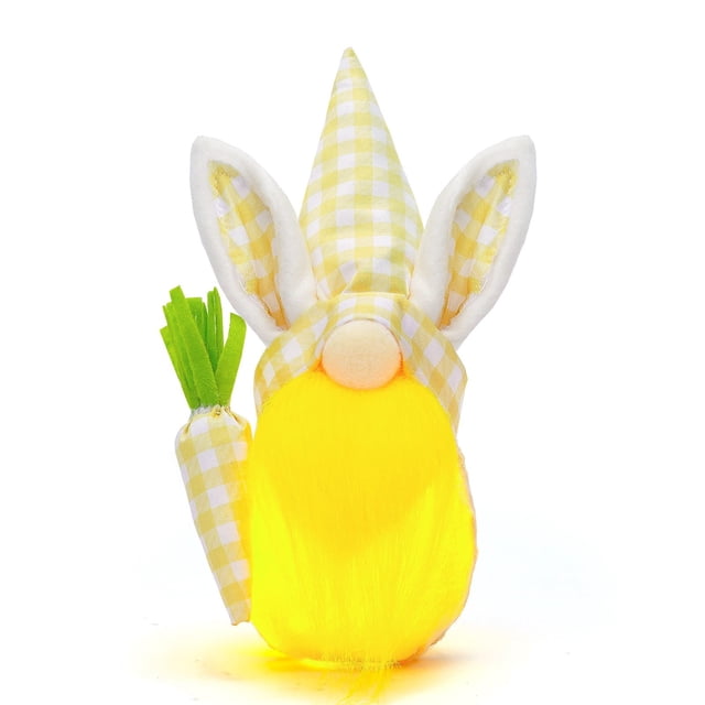 Decoración de muñeca sin rostro de Pascua | Lindo adorno de elfo gnomo | Enano de la suerte al estilo escandinavo | Fibra de poliéster hecha a mano | Estantería de escritorio Decoración del hogar