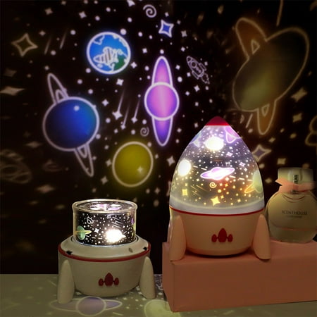 

Star Projector Night Light Lamp Fun Gifts for 1-4-6-14 Year Old Girls and Boys Rotating Star Sky Galaxy Light Projector for Kids Bedroom Decor White