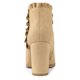 thumbnail image 3 of Botines Tacón De Bloque Con Volantes Para Mujer Caqui 37, 3 of 6