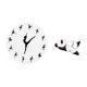 thumbnail image 5 of Reloj de pared con bailarina bailando, reloj silencioso con diseño de panda, bonito y creativo reloj colgante, tablero de densidad de vidrio, adecuado, 5 of 8