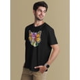 thumbnail image 3 of Old Glory Mens Rainbow Butterfly Unicorn Kitten Short Sleeve Graphic T Shirt, 3 of 6