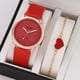 thumbnail image 5 of Reloj de cuarzo para mujer, moderno y combinable, con correa de PU, pequeño reloj de mujer personalizado, informal y moderno, 5 of 5
