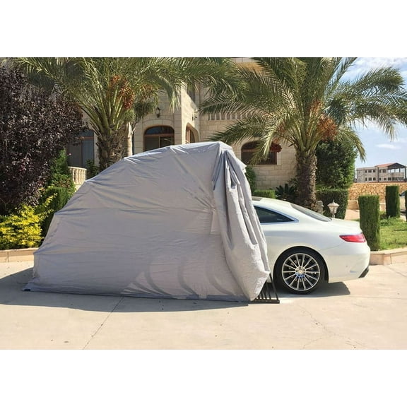 Ikuby All Weather Proof Carport, Car Shelter, Car Canopy, Car Garage, Car shed, Car House, Car Park, Foldable, Retractable, Lockable, Durable Shelter