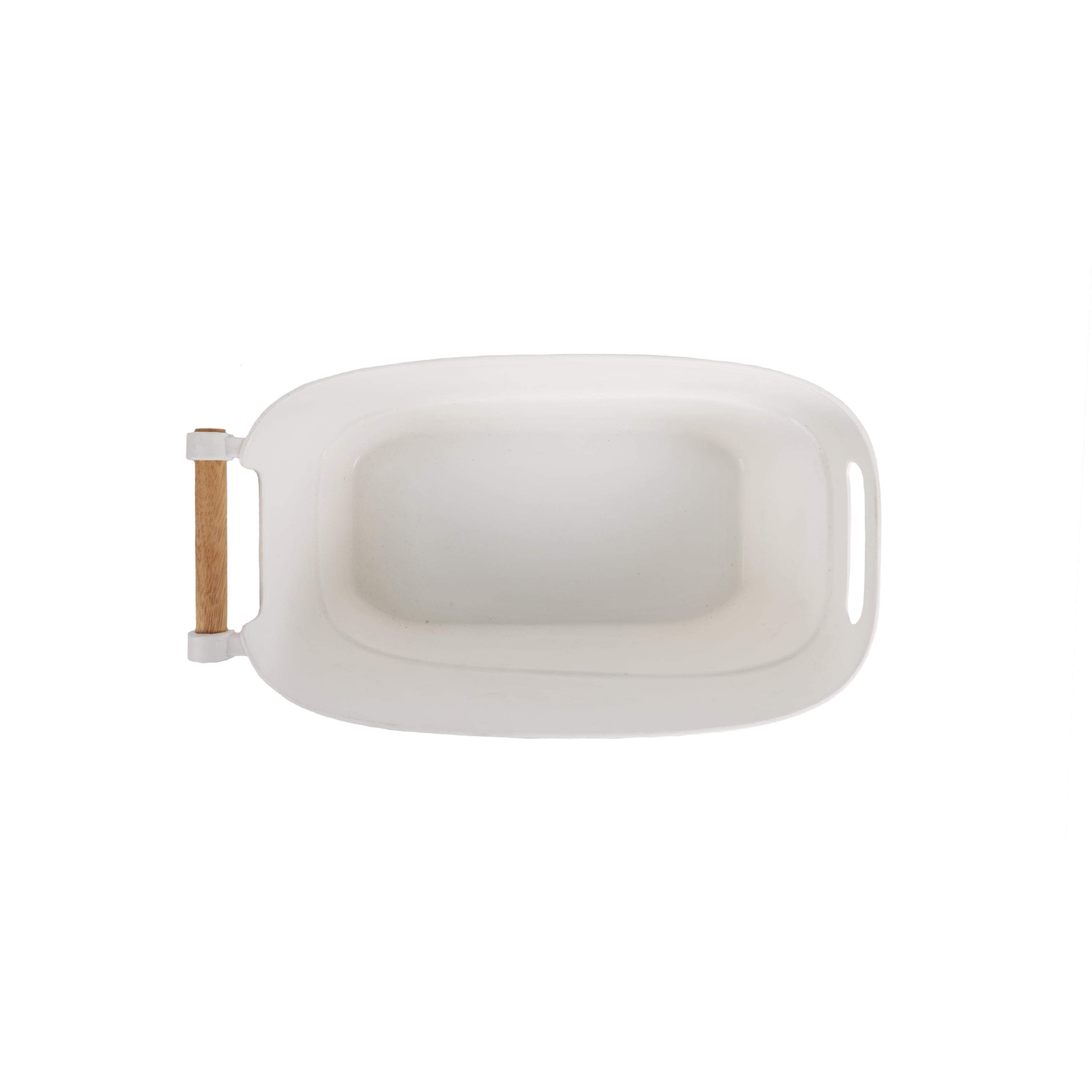 Basket Large with Handles, Plastic, 15.6"x8.38"x7.02", The Storage Editions, Use by Adults and Teens