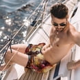 thumbnail image 2 of luoweisi Men's Beach Shorts Quick Dry Swim Trunks with Mesh Lining Easter Rabbit 2XL, 2 of 5