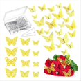 thumbnail image 2 of Bouquet Corsages Pins for Flower and 3D Golden Butterfly Stickers Set, 2 of 5