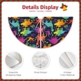 thumbnail image 3 of Disketp Colorful Dinosaur Christmas Tree Skirt, Christmas Tree Decorations, Christmas Decor, Tree Mat Decoration(30-48IN)-30", 3 of 6