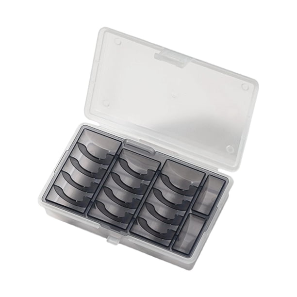 Caja de almacenamiento de monedas Portamonedas Práctico Premium Portátil Rectángulo Profesional Negro