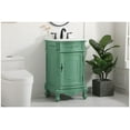 thumbnail image 7 of Elegant Kitchen and Bath 21 inch Single Bathroom vanity in Teak Color with ivory white engineered marble, 7 of 7