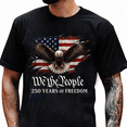 thumbnail image 2 of 250th Anniversary Mens Patriotic T Shirts USA Flag Retro 1776-2026 Graphic Tee for Men Vintage Independence Day Crewneck Tshirt 1, 2 of 6