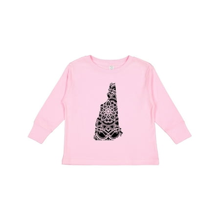 

Inktastic New Hampshire Silhouette Mandala Boys or Girls Long Sleeve Toddler T-Shirt
