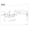 thumbnail image 2 of Kingston Brass Roman Tub Faucet, Black Stainless Steel, Deck Mount NB360, 2 of 2