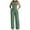 Green, variant on Women's Off Shoulder High Waist Romper - Solid Suspenders Jumpsuit - Polyester, S-XXL