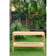 thumbnail image 2 of 59" Console Rectangle Dining / Bar Table with bottom Shelf Outdoor Patio Grade-A Teak Wood WholesaleTeak #WMDT59GV, 2 of 3