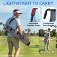 thumbnail image 2 of Sturdum Lightweight Golf Stand Bag, Portable Par 3 Carry Bag with Insulated Cooler Pocket, Durable Golf Bag for Driving Range, Pitch & Putt & Executive Courses, 2 of 8