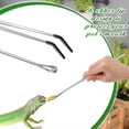 thumbnail image 4 of 2 Uds. Accesorios para Tanque, Pinzas de Alimentación para Reptiles de Acero Inoxidable, Pinzas para Acuario Dragon, Herramienta Alimentadora de Terrario para Tanque, 4 of 5