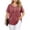 *Pink, variant on ClodeEU Women's Plus Size V Neck Short Sleeve Blouse ,Casual Loose Top Black,Women's Plus L