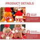 thumbnail image 5 of Inteprter Juego de 5 sombreros festivos de Papá Noel con ambiente navideño para feliz celebración, sombreros navideños de mano de obra fina Barra de herramientas rojo+verde, 5 of 6