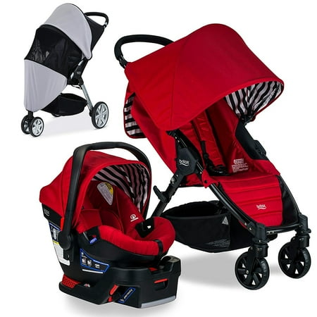 Britax Pathway & B-Safe 35 Travel System, Cabana with Suncover Bundle