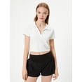 thumbnail image 2 of Crop Polo T-Shirt, 2 of 6