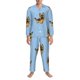thumbnail image 3 of Balery Cute Puppy Pijama para Hombre de Dos Piezas con Manga Larga, Conjunto de Dormir y Descanso Suave con Bolsillos-Large, 3 of 7