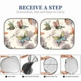 thumbnail image 6 of Haiem Flying Butterflies-1 Car Windshield Sun Shade (2 Pieces) Foldable Windshield Sun Shade Car Accessories for Truck SUV Pickup-Large, 6 of 7