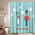 thumbnail image 3 of Toys Christmas Shower Curtain,Ornaments Flat Xmas Princess Snow Bauble Shower Curtains for Bathroom with 12 Hooks,72 x 72 Inch, 3 of 6