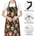 thumbnail image 4 of Kdxio Edgehog and Mushrooms Apron with Pockets Adjustable Kitchen Aprons for Men Women Waterproof Aprons for Cooking,Drawing,Crafting, Baking Household Cleaning, 4 of 8
