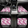 thumbnail image 6 of Daiia Orchids Flowers Printed Car Floor Mats Set of 4, Durable Non Slip Auto Floor Carpet, Car Interior Carpets Proof Foot Pads Anti-Slip Cushion Automoetive Accessories, 6 of 6