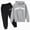 A36-Dark Gray, variant on Young Boys Clothes Long Sleeve Hooded Pullover Solid Color Sweatshirt With Pockets Pants 2pcs Fall Winter Outfit Set for 3-14 Years Boy,Dark Gray,7-8 Years