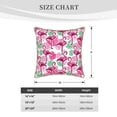 thumbnail image 4 of Xecao Flamingo Print Soft Velvet Decorative Throw Pillow Covers, Square Cushion Cases for Bed, Sofa, Living Room, Car, and Indoor Outdoor Use-20"x20", 4 of 8