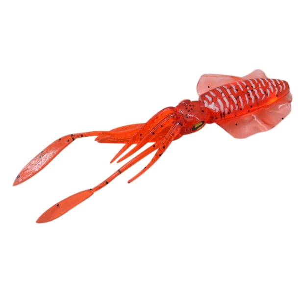 Plantilla de calamar de goma Artificial Señuelos de Pesca de silicona Ehuebsd suave luminososUV 15cm 20g para pesca en el mar aparejo de pesca con cebo Wobbler