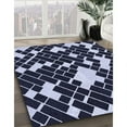 thumbnail image 2 of Ahgly Company Indoor Square Patterned Night Blue Area Rugs, 7' Square, 2 of 6