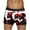 Black, variant on Men's Underwear Mid-Waist Printed Briefs for Everyday Comfort and Valentine- Rose Motif L