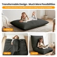 thumbnail image 6 of CATGOOD 3-in-1 Bean Bag Chair for Kids, Convertible kids chair with Skin Friendly Fabric for Living Room, Bedroom, Gray, 6 of 9