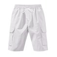 thumbnail image 3 of Pantalones cargo Medapo 2025, casuales, con cordón, color blanco, XXL, para hombre, 3 of 6