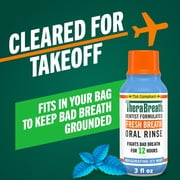 TheraBreath Mouthwash, TSA Compliant Travel Size, Icy Mint Flavor, Alcohol Free, 3 fl oz